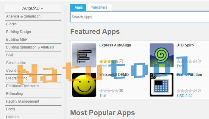 AutoDesk-Exchange-Apps-store