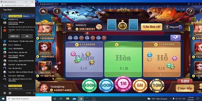 game rồng hổ