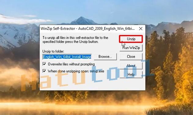 unzip-autocad-2009