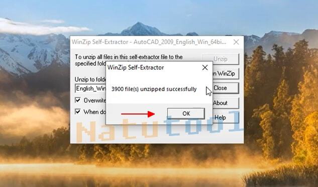 unzipped-successfully-autocad-2009