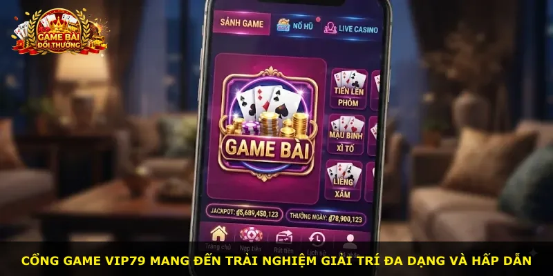 Cổng game Vip79 mang đến trải nghiệm giải trí đa dạng và hấp dẫn