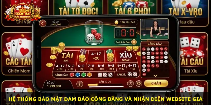 Hệ thống bảo mật đảm bảo công bằng và nhận diện website giả