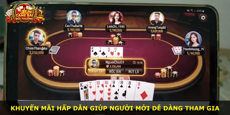 Khuyến mãi hấp dẫn giúp người mới dễ dàng tham gia