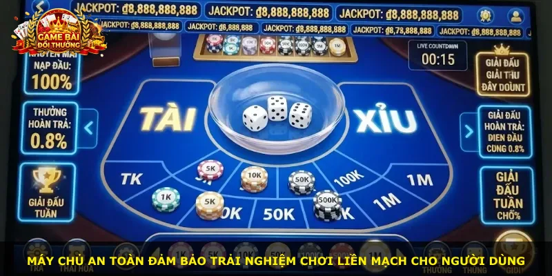 Máy chủ an toàn đảm bảo trải nghiệm chơi liền mạch cho người dùng