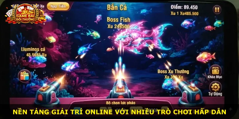 Nền tảng giải trí online với nhiều trò chơi hấp dẫn