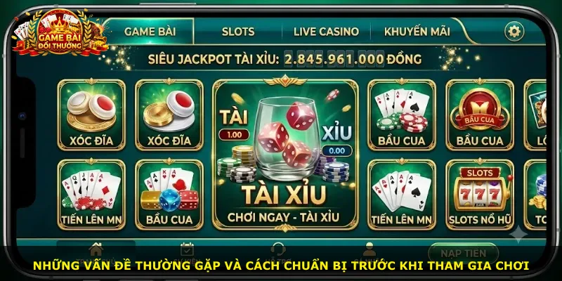 Những vấn đề thường gặp và cách chuẩn bị trước khi tham gia chơi